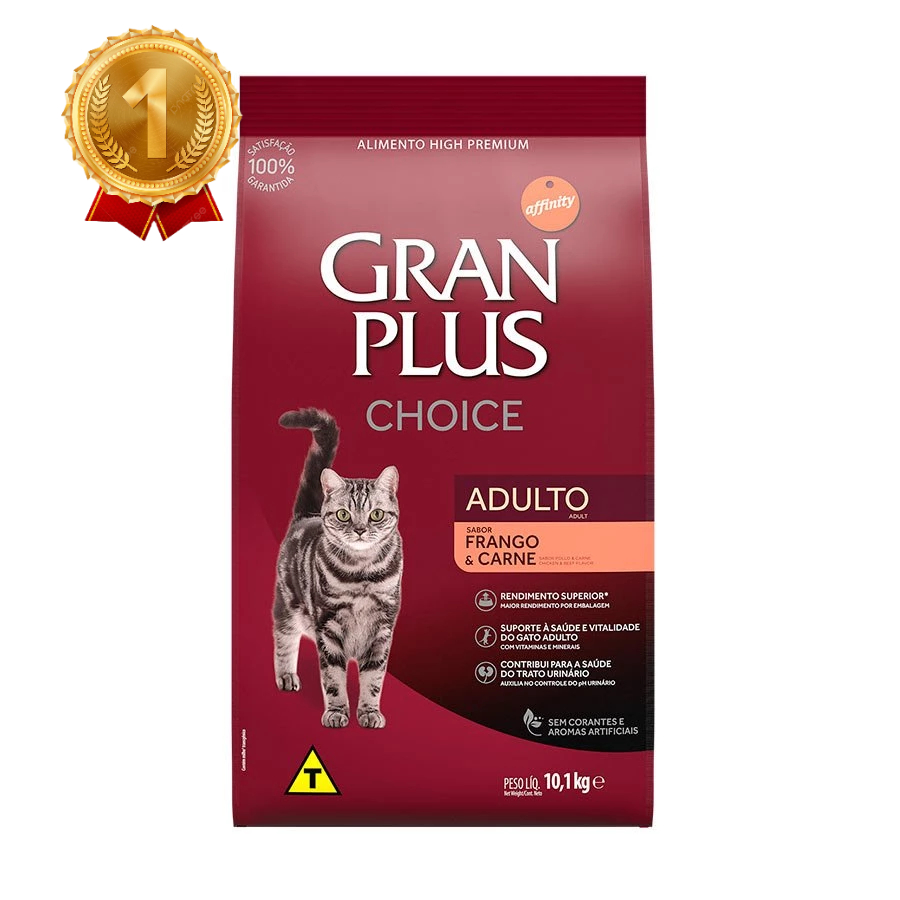 Review Ração GranPlus Choice Gatos Adultos Frango e Carne 10,1kg: Vale a Pena em 2026?