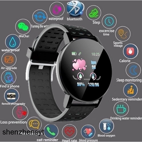 Review relogio smartwatch redondo Relógio Smartwatch/Band 119 Plus Fitness/Monitor digital À Prova D'água smartwatch masculino: Vale a Pena em 2026?