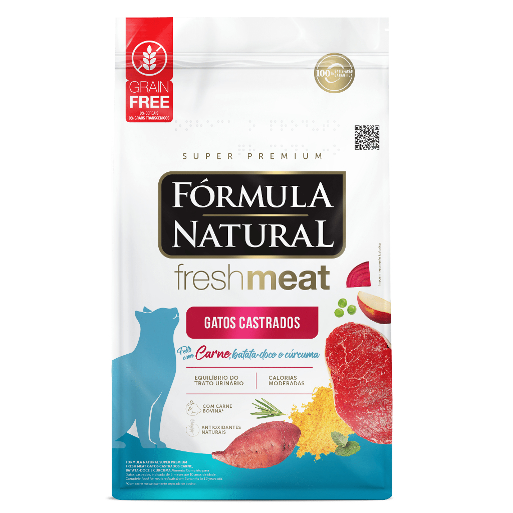 Review KIT COM 3 Ração Gatos Fórmula Natural Fresh Meat 500g gatos - Castrados (Salmão ou Carne) - Pet Gato: Vale a Pena em 2026?