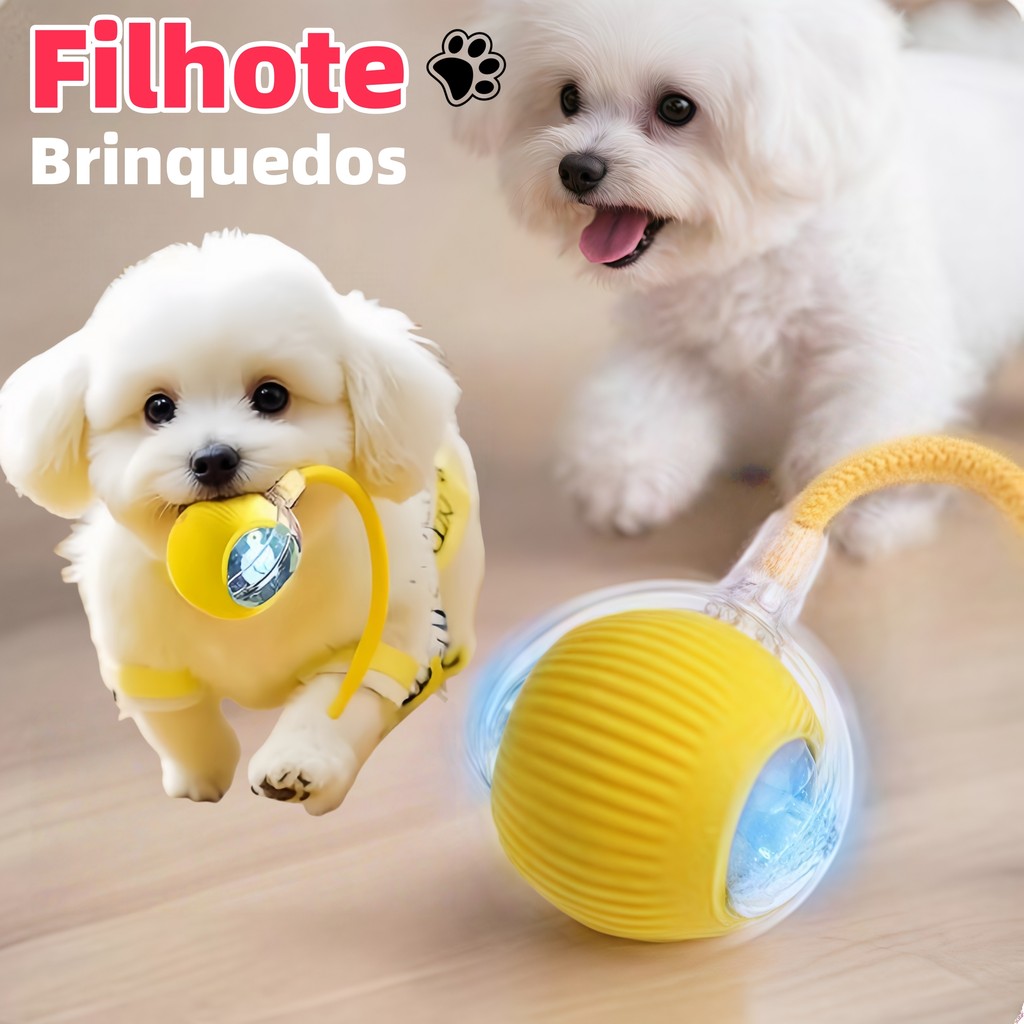 Review Bola de rolamento automática, brinquedo interativo para filhotes, treinamento elétrico para cães: Vale a Pena em 2026?