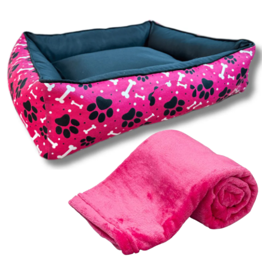 Review Cama + Cobertinha Para Cachorro Manta Fêmea Cachorro Rosa Caminha Cobertor Kit: Vale a Pena em 2026?