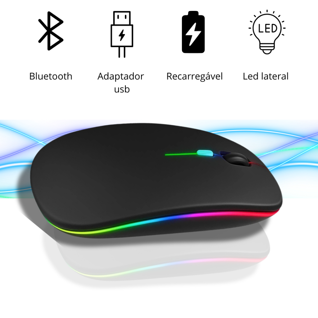 Review Mouse Sem Fio Bluetooth Portátil Recarregavel Bateria Notebook Tablet Windows mac Linux iPad: Vale a Pena em 2026?
