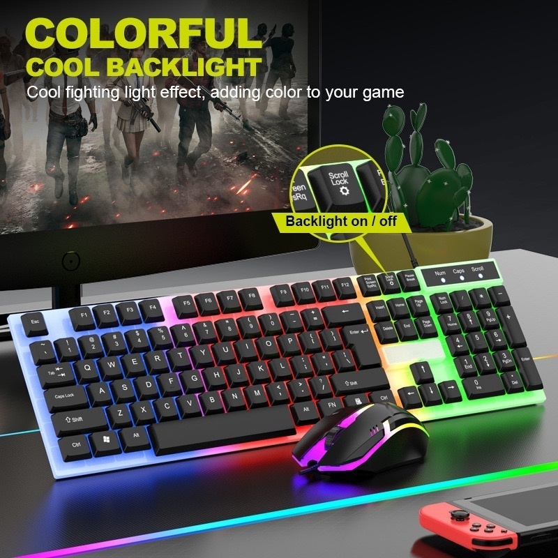 Review kit teclado e mouse gamer mouse teclado Teclado Semi Mecânico + Mouse Gamer 3200dpi Rgb Led -H8: Vale a Pena em 2026?