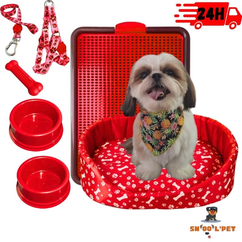 Review Kit Pet Cama Para Cachorro Sanitário Canino Comedouro Cachorro Pequeno: Vale a Pena em 2026?