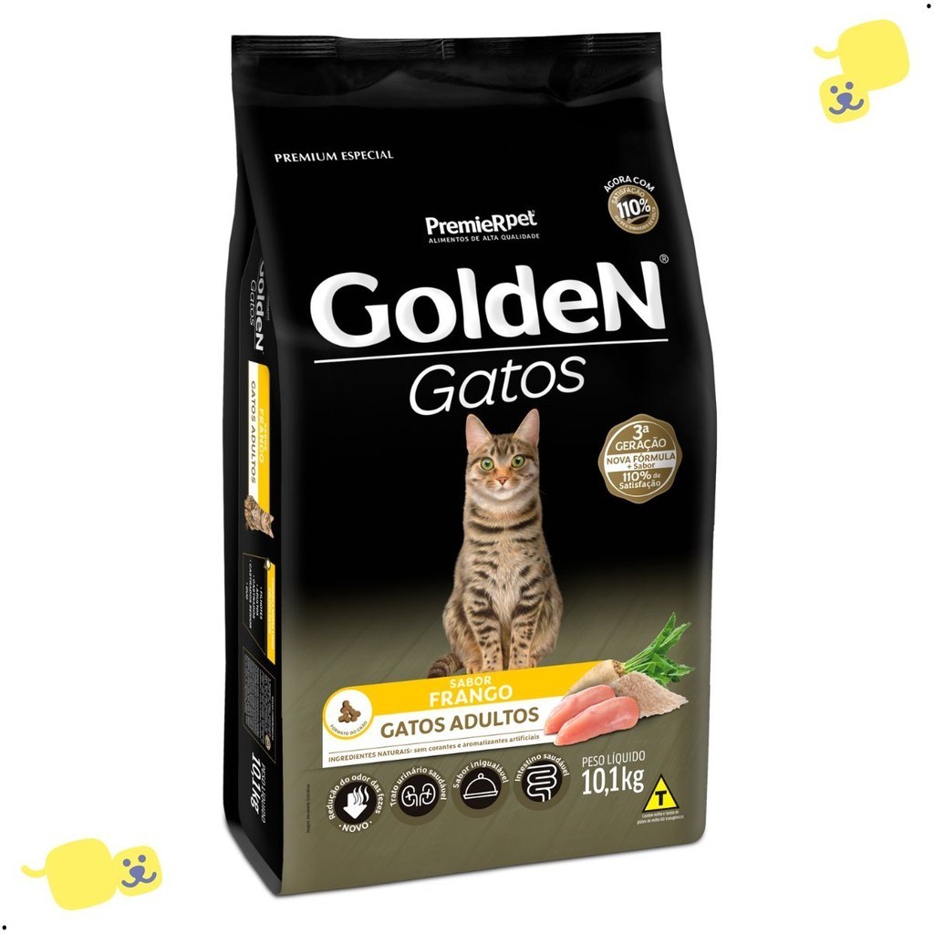 Review Ração Golden Gatos 10,1Kg Sabor Frango Ração para Gato Adulto Ração Premium Especial Ração Gato 10Kg: Vale a Pena em 2026?