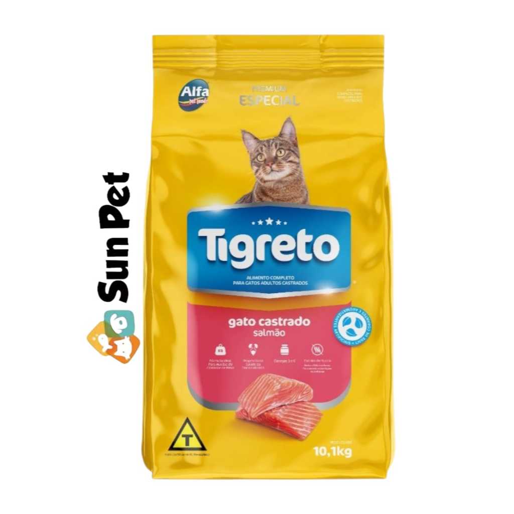 Review Ração para gatos Tigreto Gato Castrado Premium Especial Ração Gato Castrado Salmão 10,1kg: Vale a Pena em 2026?