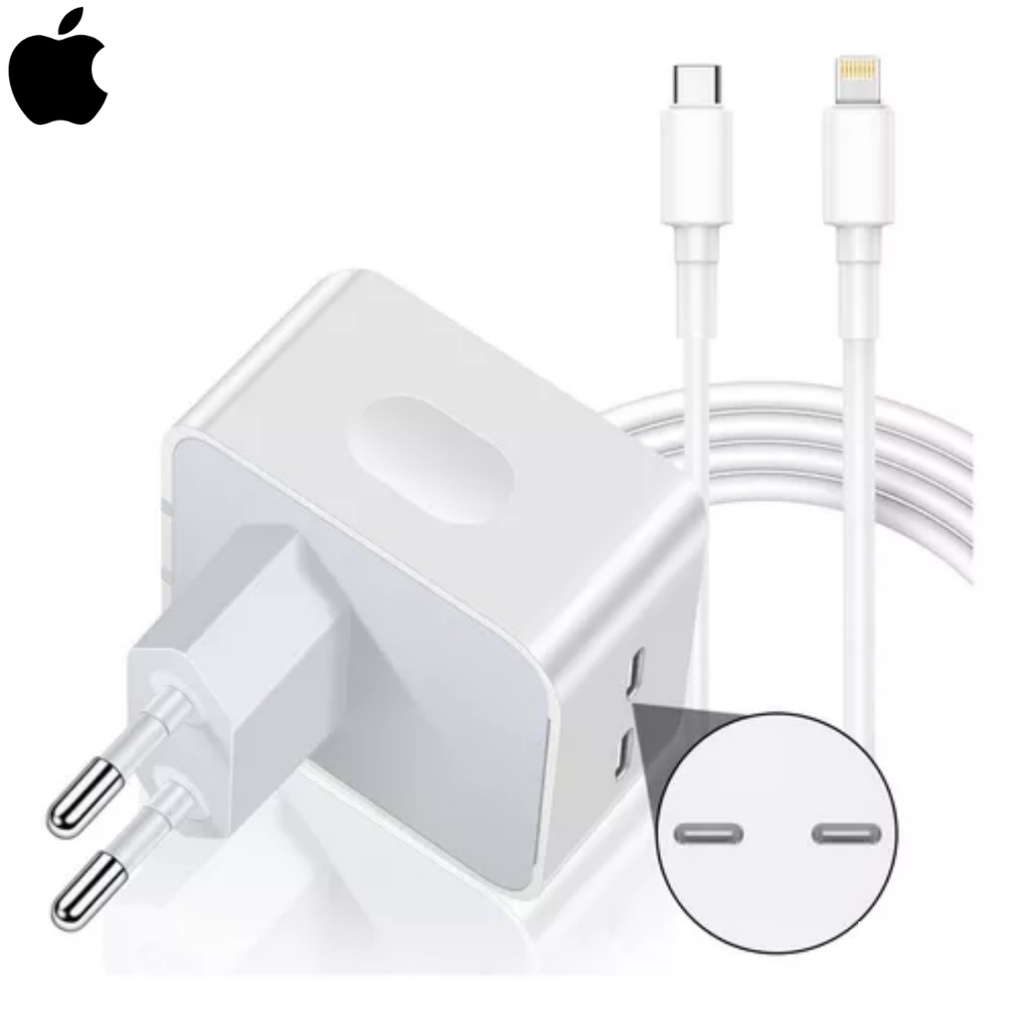 Review Carregador Fonte IPhone Turbo + Cabo iPhone Turbo Carregador Fonte Usb C Duplo 50W iPhone Turbo 2 Portas Fonte PD Turbo: Vale a Pena em 2026?