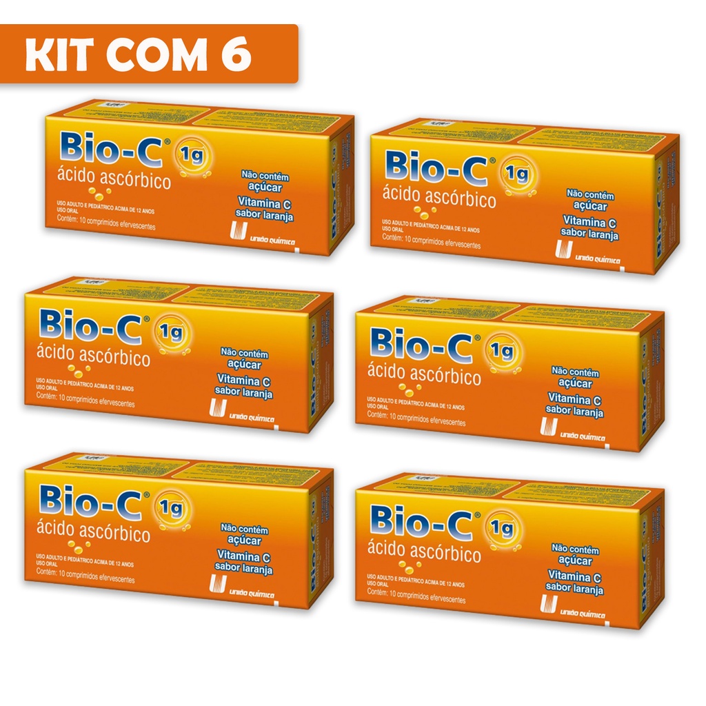 Review Kit C/6 Bio C 1g C/60 Cpr Efervescentes - Vitamina C Laranja: Vale a Pena em 2026?