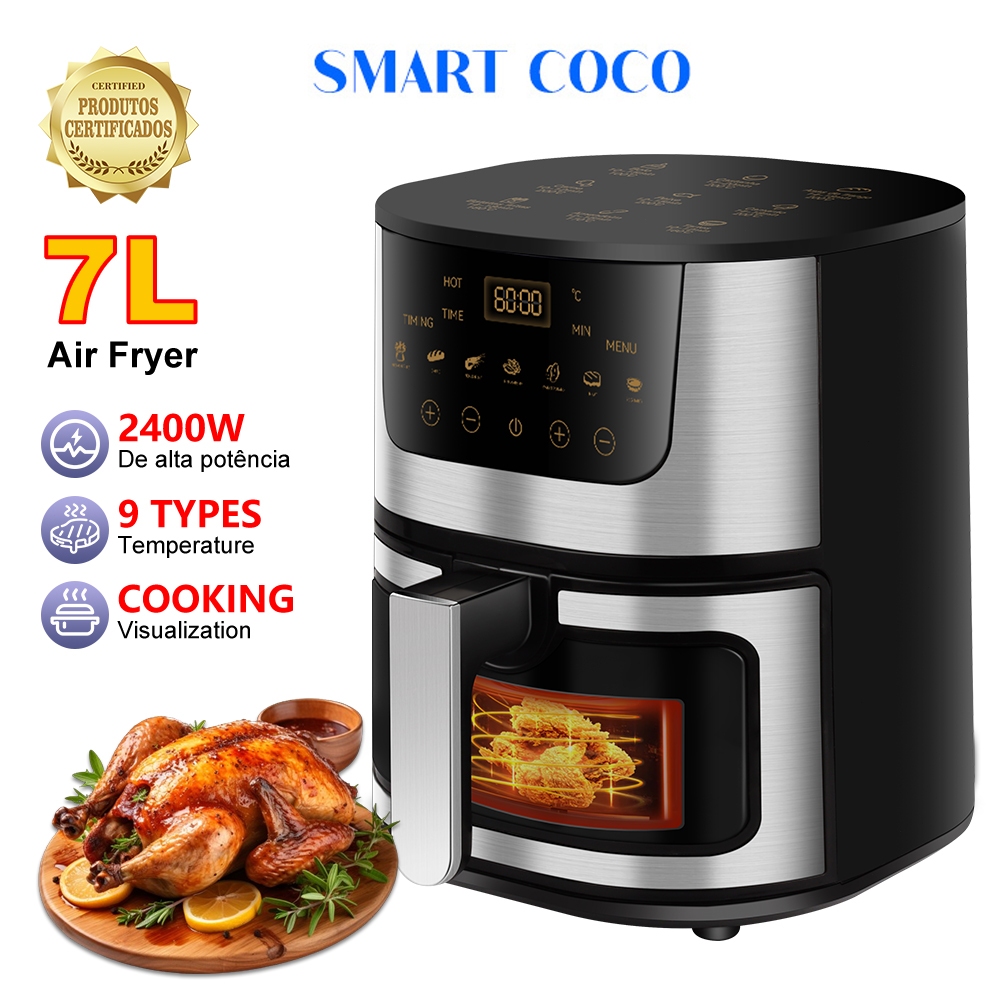 Review 7L Air Fryer / Forno Elétrico 3 em 1 Fritadeira Elétrica Air Fryer Botão Air Fryer Mondial 110V 220v: Vale a Pena em 2026?