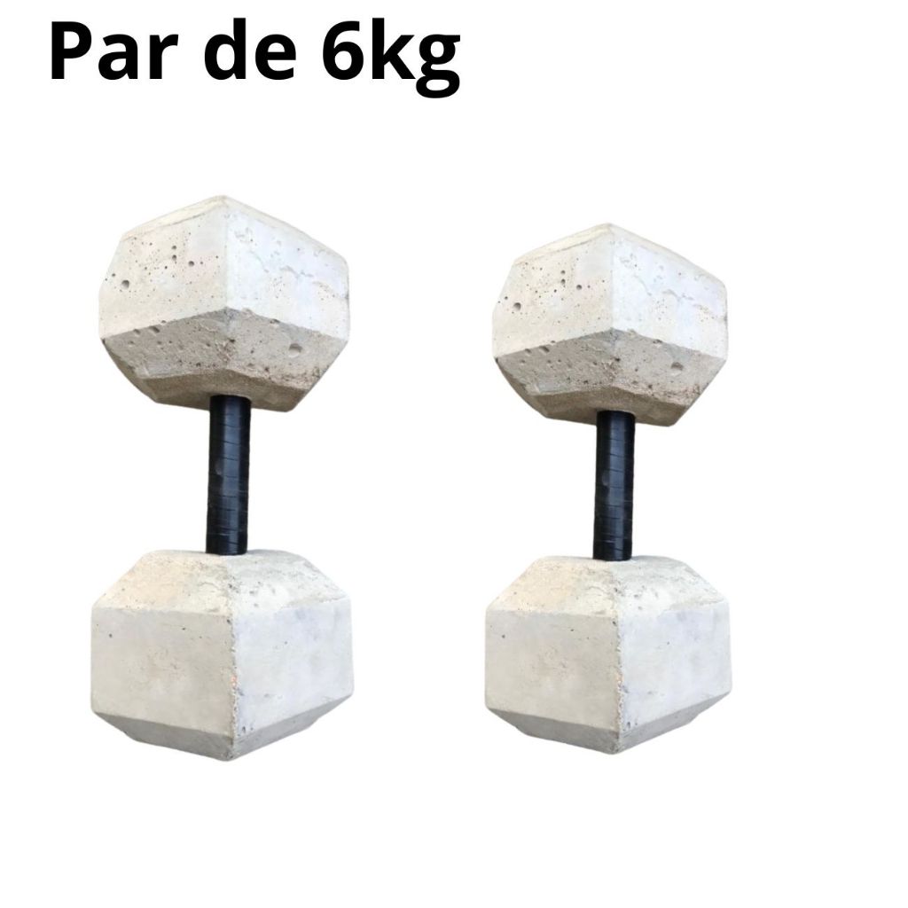 Review Par de Halter de 6kg - Halter sextavado de cimento sem acabamento Treino em casa - Halter de 6kg: Vale a Pena em 2026?