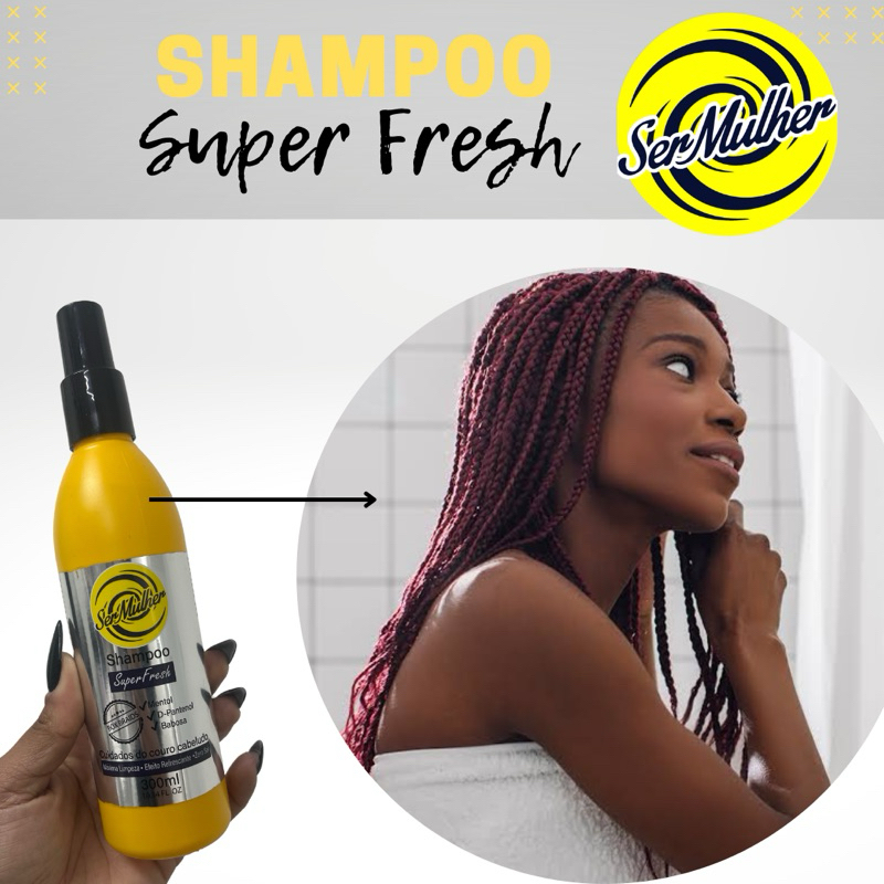 Review Shampoo para Tranças, Shampoo Super Fresh (ser mulher fibras), Shampoo, shampoo para box braids.: Vale a Pena em 2026?