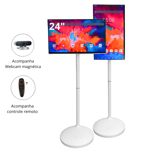 Review Monitor Touch 24″ Tela Interativa Full HD WiFi Webcam Magnética Pedestal Ajustável Controle Remoto: Vale a Pena em 2026?