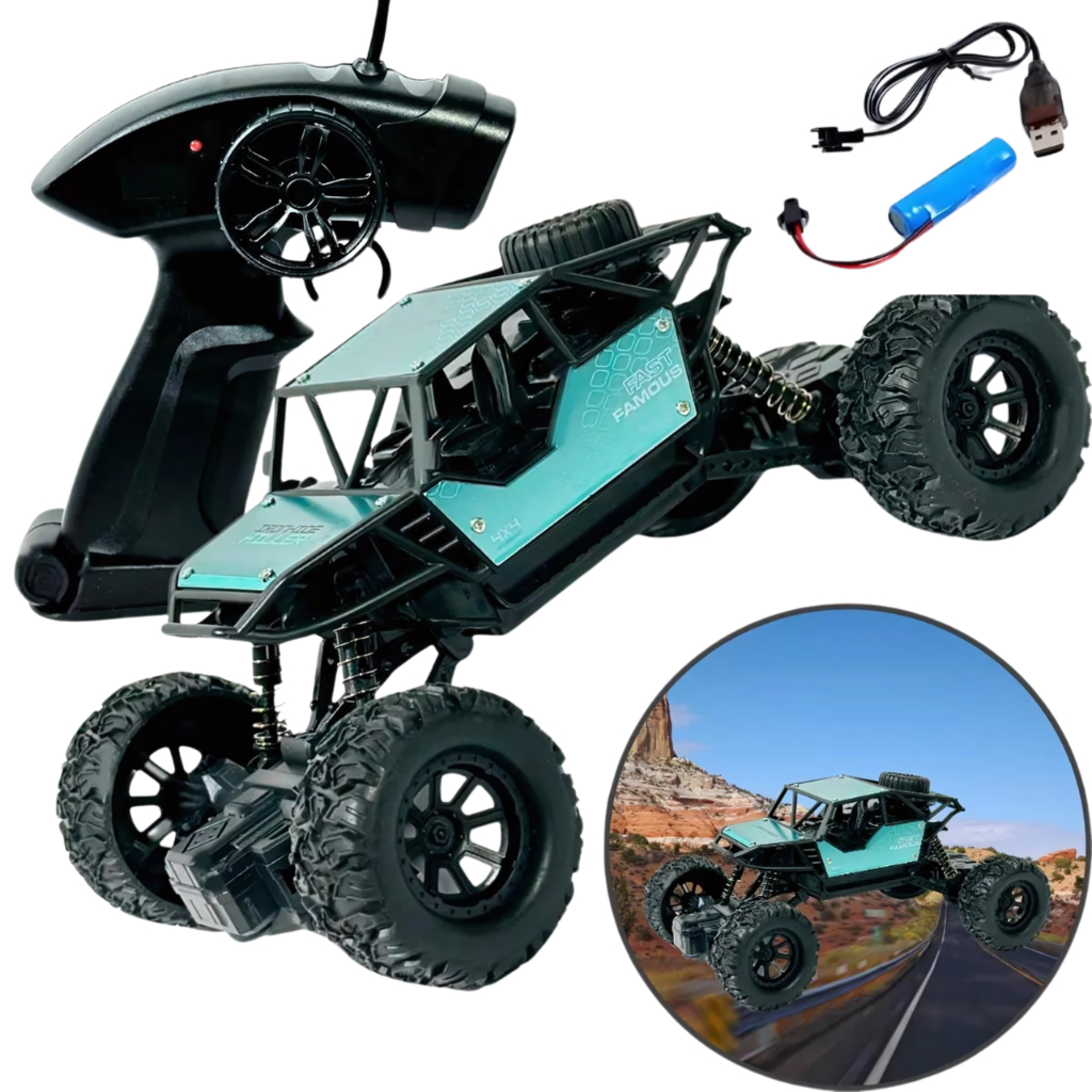 Review Carrinho Controle Remoto 4x4 Monster Truck Carrinho De Controle Remoto Recarregável OffRoad Presente: Vale a Pena em 2026?