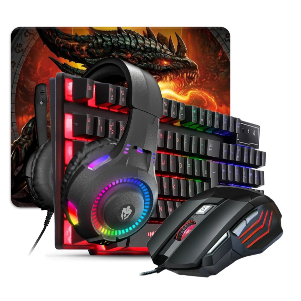Review Combo Gamer Periféricos Teclado Mouse Rgb Mouse Pad Headset com fio Computador Notebook Vídeogame: Vale a Pena em 2026?