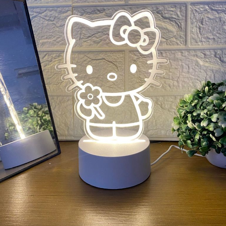 Review Luminária Hello Kitty 3D Led Decoração Abajur Kids Iluminação Led Fixa Branco Quente: Vale a Pena em 2026?