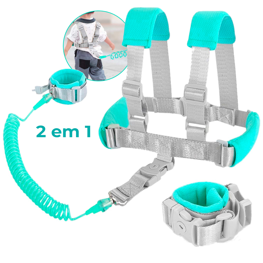 Review Coleira Infantil Mochila Colete Guia De Segurança Com Trava Criança Autismo Bebê Pulseira Anti Perda: Vale a Pena em 2026?
