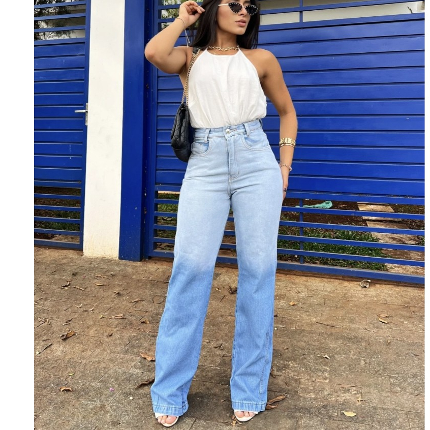 Review Calça Jeans Gradiente calças  cintura alto /Calça wide leg/Calça jeans pantalona Femininos Jeans: Vale a Pena em 2026?