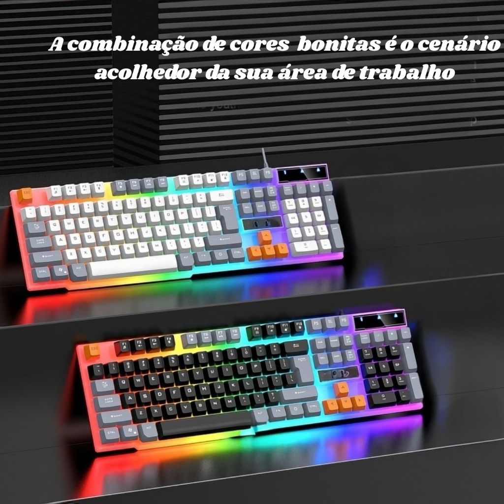 Review Teclado Lehmox Teclado Gamer RGB Branco – Estilo, Conforto e Precisão para Suas Partidas O Teclado Gamer RGB Branco: Vale a Pena em 2026?