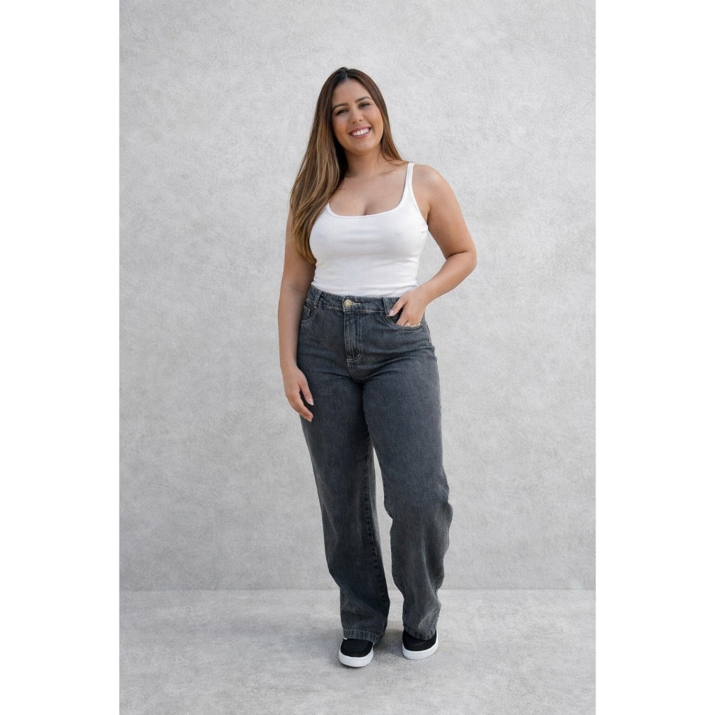 Review Calça Jeans Feminina Wide Leg Calça Jeans Reta Cintura Alta Calça Jeans Moda Feminina Calça Jeans Estilosa Jeans Escuro: Vale a Pena em 2026?