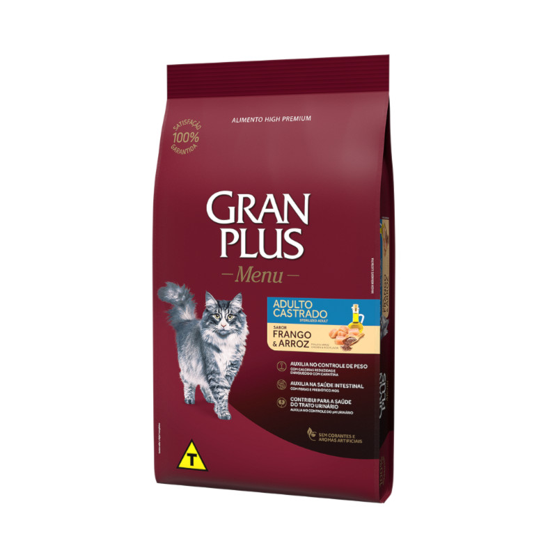 Review Ração GranPlus Menu Gatos Adultos Castrados Frango e Arroz 10,1kg: Vale a Pena em 2026?