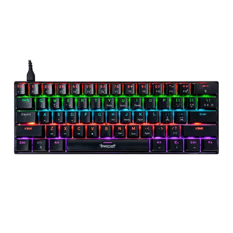 Review Teclado Mecanico Gamer TGT Sherman Compacto, Rainbow, ABNT2, Switch Azul, Preto, TGT-SHTKL-RBW01: Vale a Pena em 2026?
