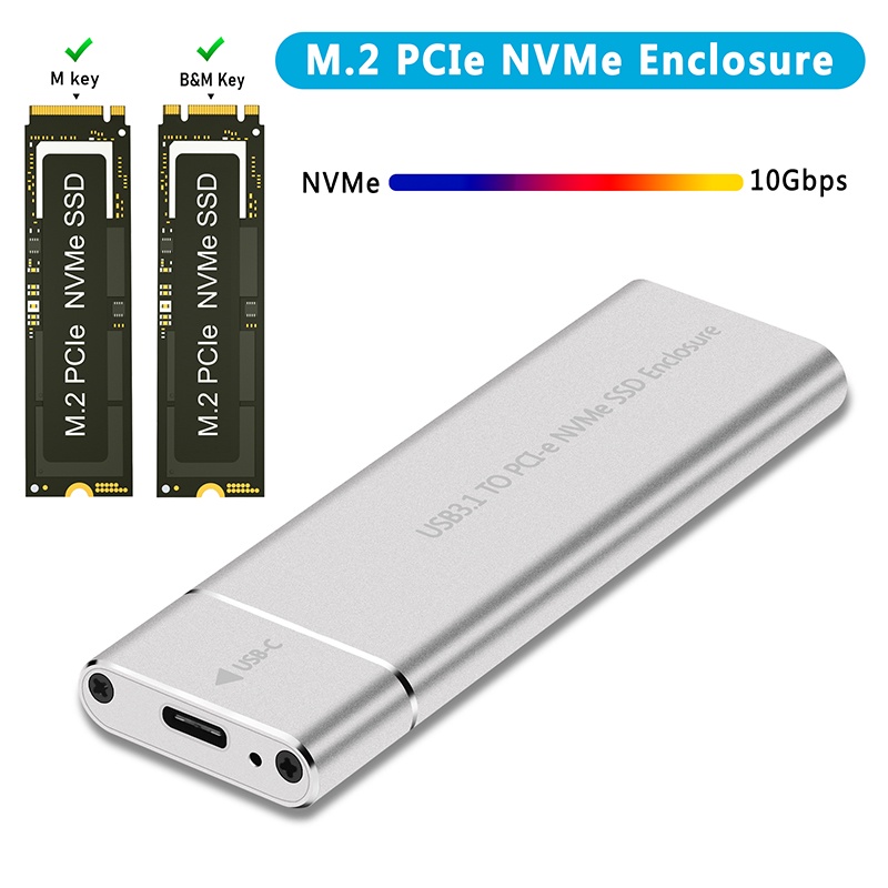 Review NOVO NVMe M2 SSD Gabinete Externo SSD NVME Gabinete PCIE 10Gbps USB 3.1 Gen2 USB C Adaptador Caixa de Alumínio M.2 NVMe SSD Caso: Vale a Pena em 2026?