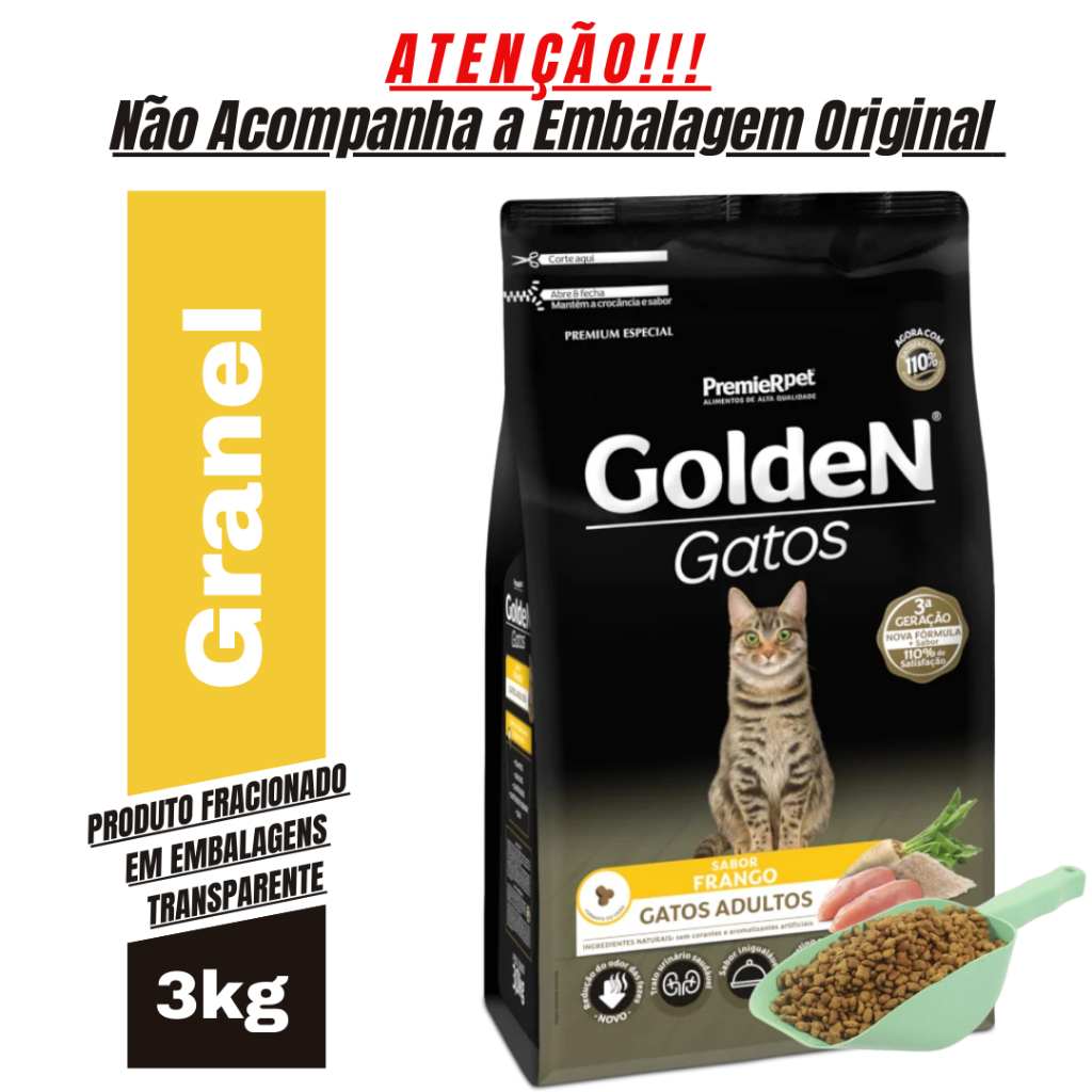 Review Ração para Gato GoldeN Gato Adulto Sabor Frango 3Kg Granel - Ração de Gato: Vale a Pena em 2026?
