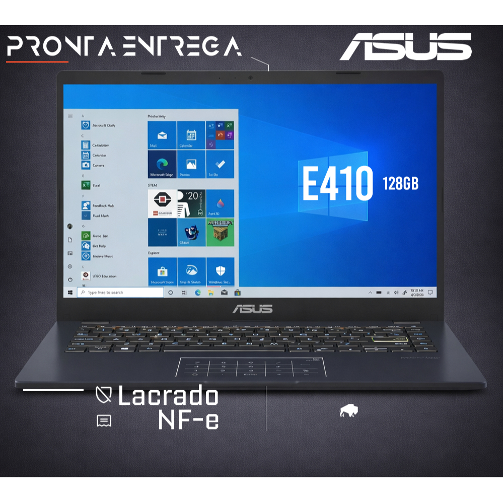 Review Notebook Asus E410 Intel 128GB SSD DDR4 Webcam Wi-Fi HDMI Full HD Windows 11 Original: Vale a Pena em 2026?