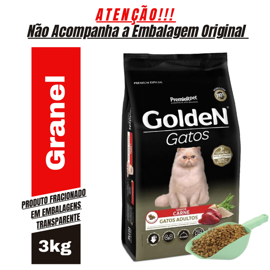 Review Ração Para Gato Adulto Premier Pet Golden Sabor Carne 3Kg - Ração Gato: Vale a Pena em 2026?