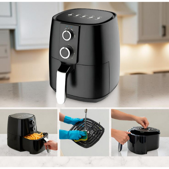 Review Fritadeira Eletrica Airfryer Forno Sem Óleo Digital 3,8l Antiaderente Fritadeira Air Fryer  Elétrica 3,8l: Vale a Pena em 2026?