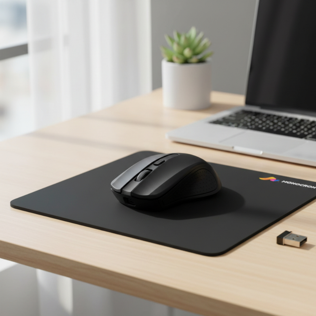 Review Kit com mouse preto e mouse pad preto para trabalhar Mouse Sem Fio wirelles 4 botões via usb 10 metros novo + NF: Vale a Pena em 2026?