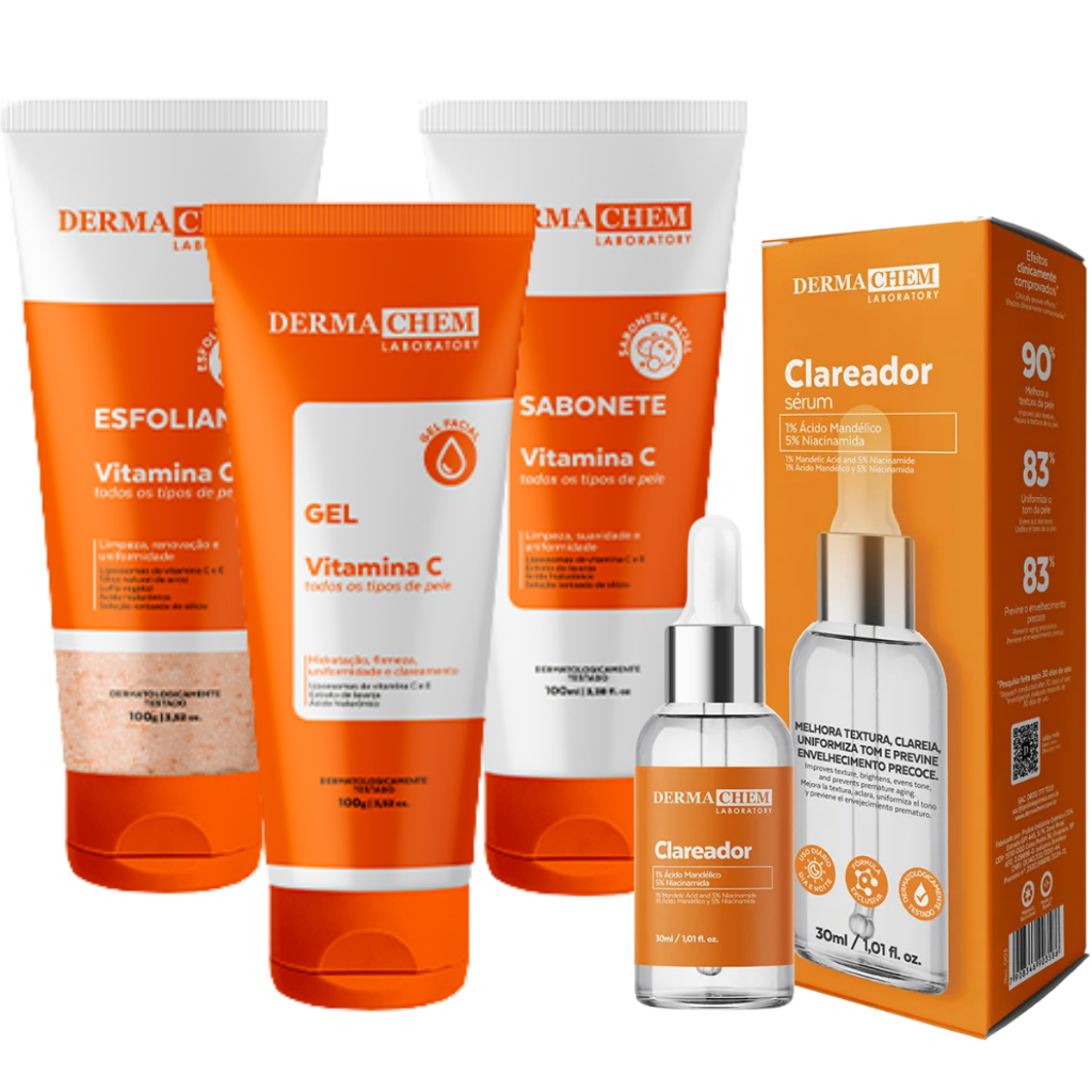 Review Kit skin care melasma vitamina c cuidado facial limpeza de pele clareador de manchas: Vale a Pena em 2026?