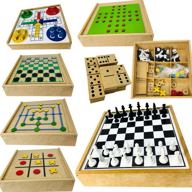 Review Jogo Tabuleiro Educativo Madeira Clássicos Xadrez Dama Jogo da Velha Ludo Trilha Dominó Resta 1: Vale a Pena em 2026?
