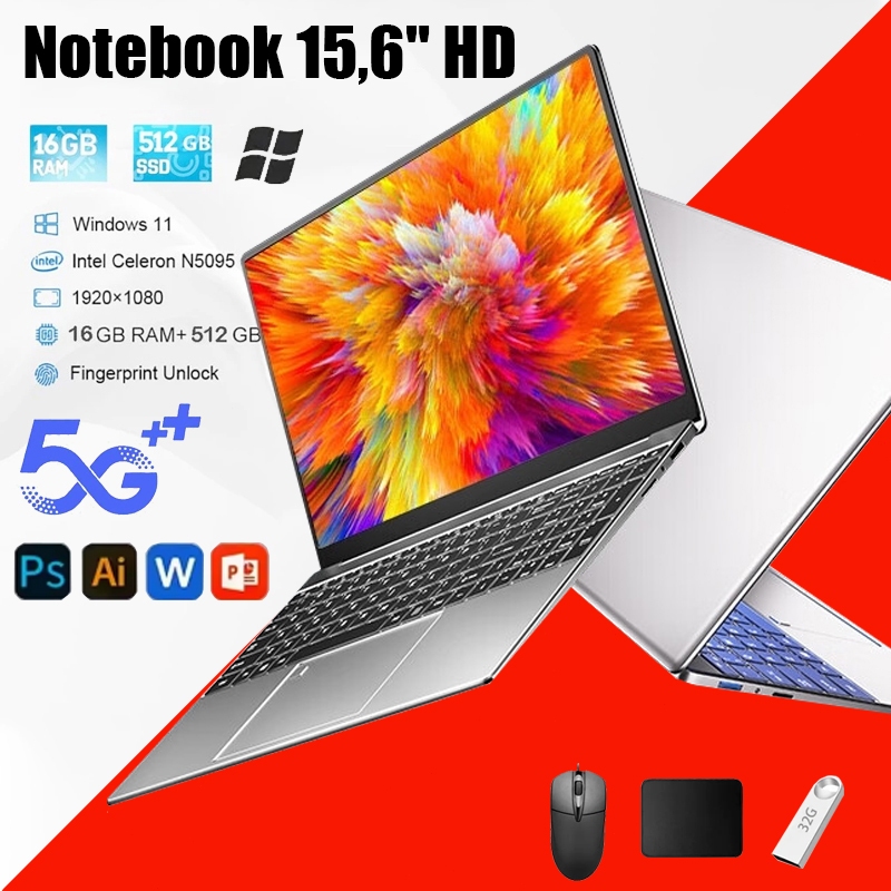 Review Notebook 15,6" HD 1080 N156 Intel Celeron 16GB RAM 512GB SSD Windows 11 5G LTE Wi-Fi Notebook-ATFLY: Vale a Pena em 2026?