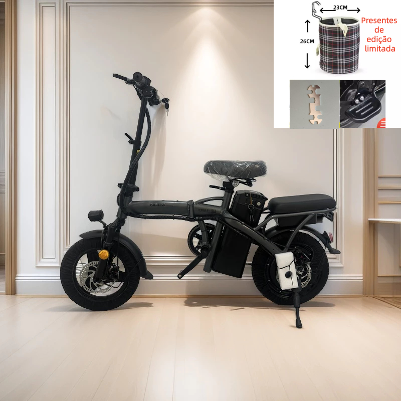 Review Bicicleta elétrica dobrável para adultos NUDA, pedal tripulado, compras ao ar livre, viagem: Vale a Pena em 2026?