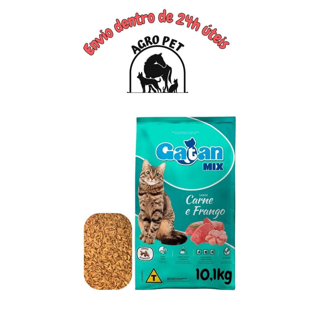 Review Ração Gatan Mix Para Gatos Adultos Sabor Carne E Frango 10,1kg-RAÇÃO para GATO ADULTO SEM CORANTES.: Vale a Pena em 2026?