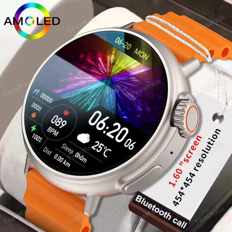 Review 2024 Novo relógio inteligente Série Ultra Mulheres Chamadas Bluetooth Carregamento sem fio Pulseira de fitness AMOLED Smartwatch Masculino IP68 à prova d'água Samsung Smartwatch PK Huawei Smart Watch: Vale a Pena em 2026?