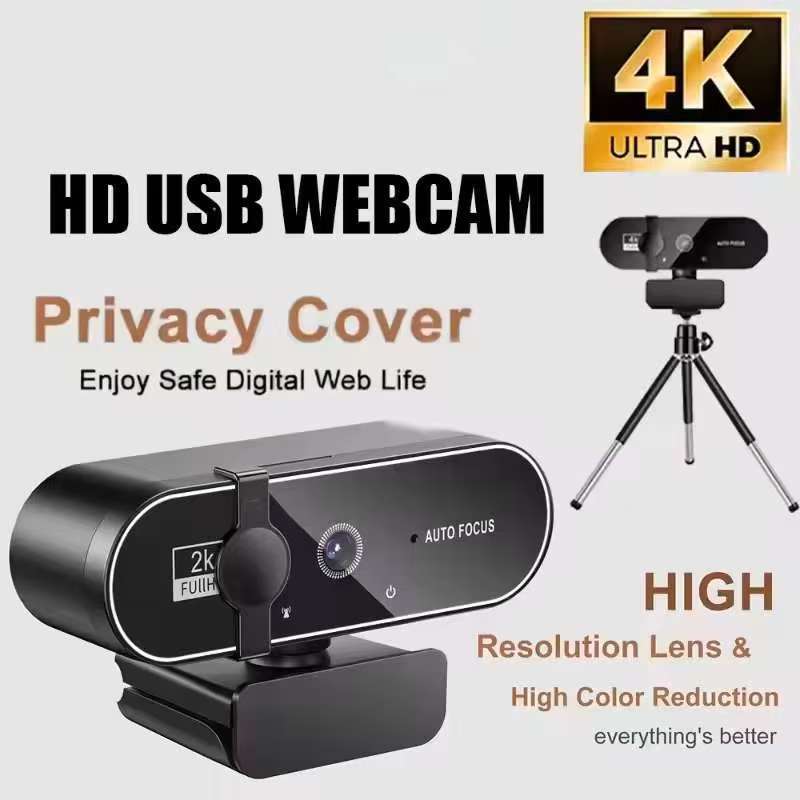 Review 4K Webcam Câmera De Vídeo 2K Autofoco Streaming Web Cam Com Microfone Full HD 1080P Webcams Para PC/Computador/Laptop: Vale a Pena em 2026?