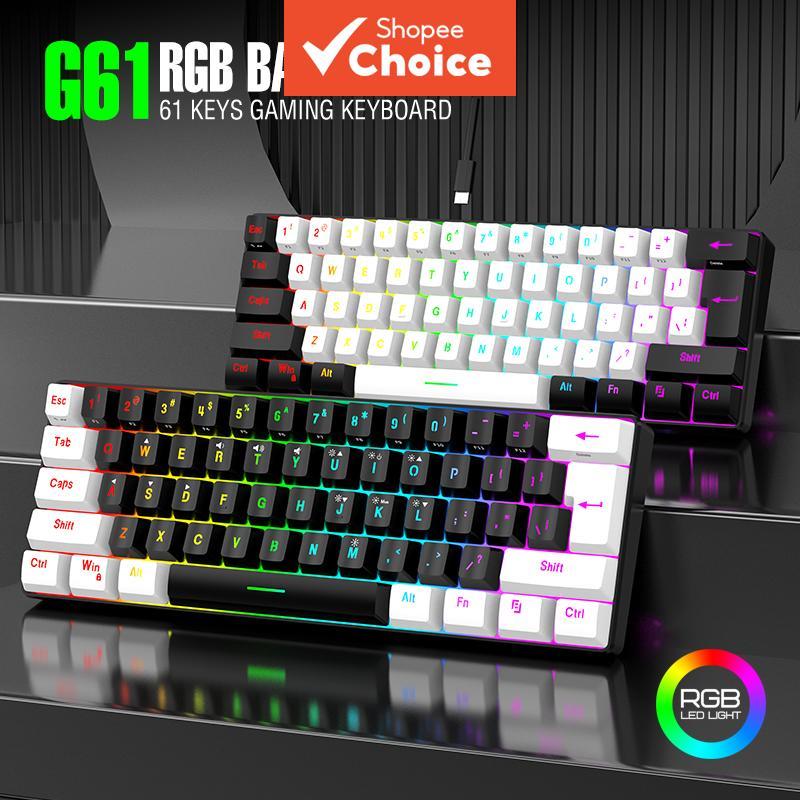 Review Teclado Pequeno Teclado Portátil Teclado para Jogos Mini Teclado 61 Teclas RGB Compacto com Fio para Gamer: Vale a Pena em 2026?