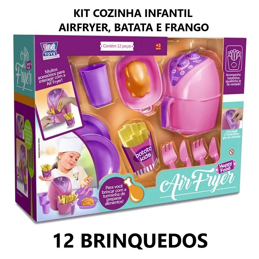 Review Airfryer De Brinquedo com Batata Frita Fritadeira acessório de Bonecas Fritadeira Air Fryer Casinha Utensílios 12 Peças: Vale a Pena em 2026?