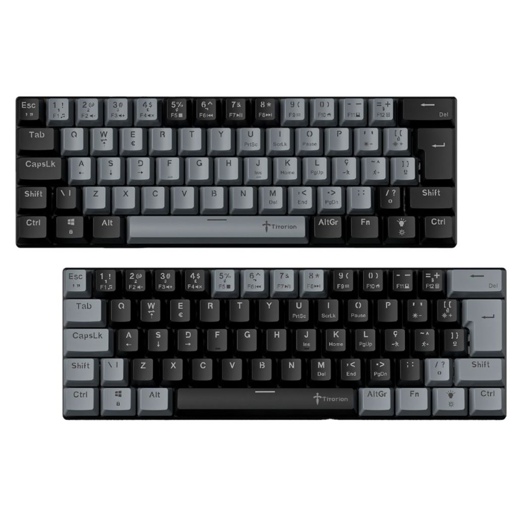 Review Teclado Mecânico Gamer Cinza 60% Hot Swap Switch Bronw Red Marrom Vermelho ABNT2 USB Titorion TE002: Vale a Pena em 2026?