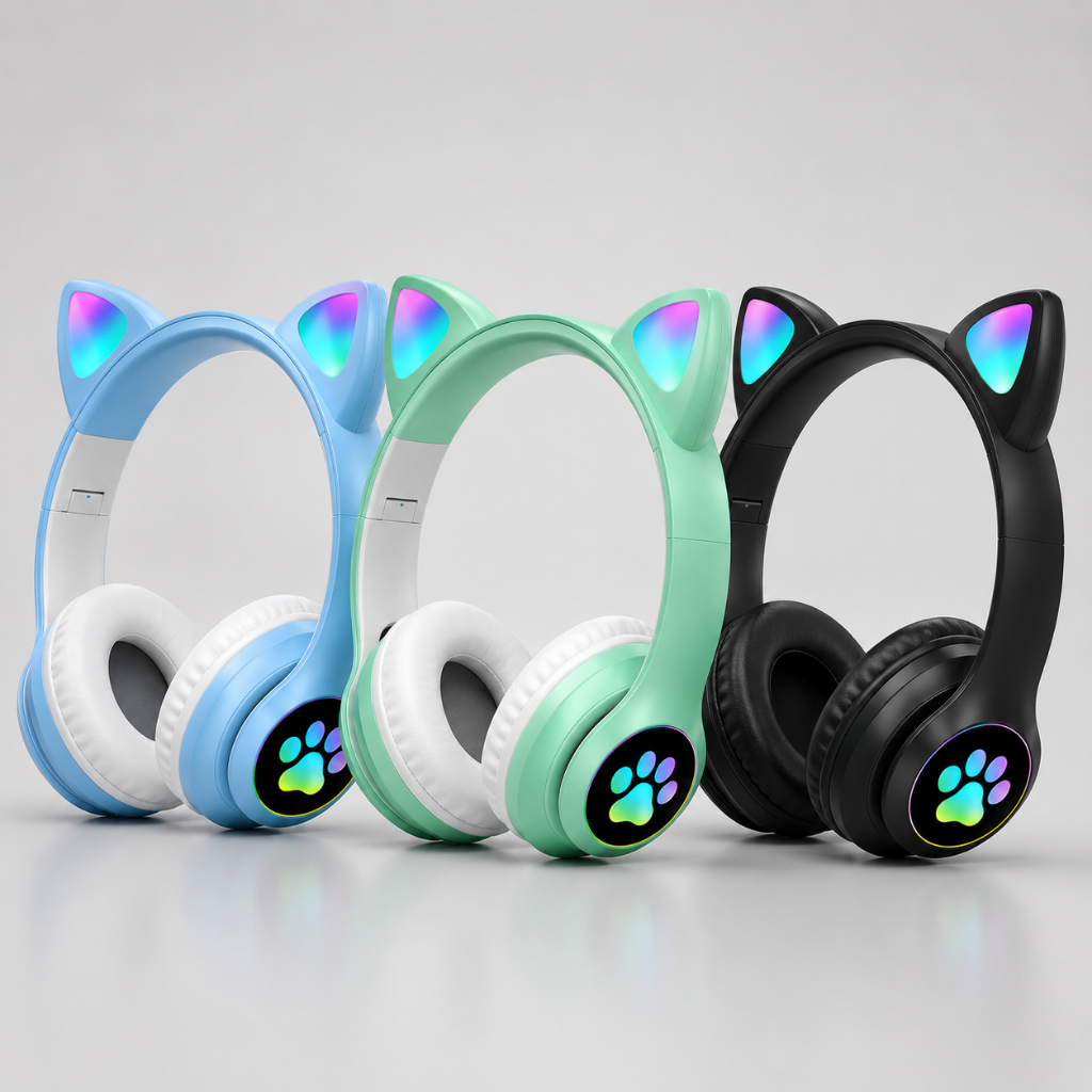 Review Fone De Ouvido Fone sem Fio Fone Gatinho Led Fone Bluetooth Fone Crianças Fone Gamer Headset Gamer: Vale a Pena em 2026?