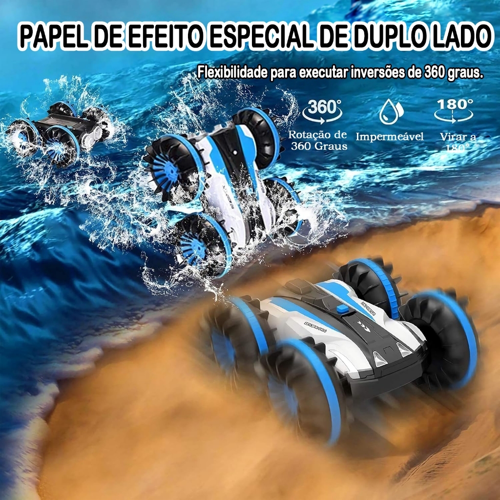 Review Carrinho anfibio Carro de controle remoto Liluminados Carro de controle remoto ,carro de brinquedo anti-água de 360°: Vale a Pena em 2026?