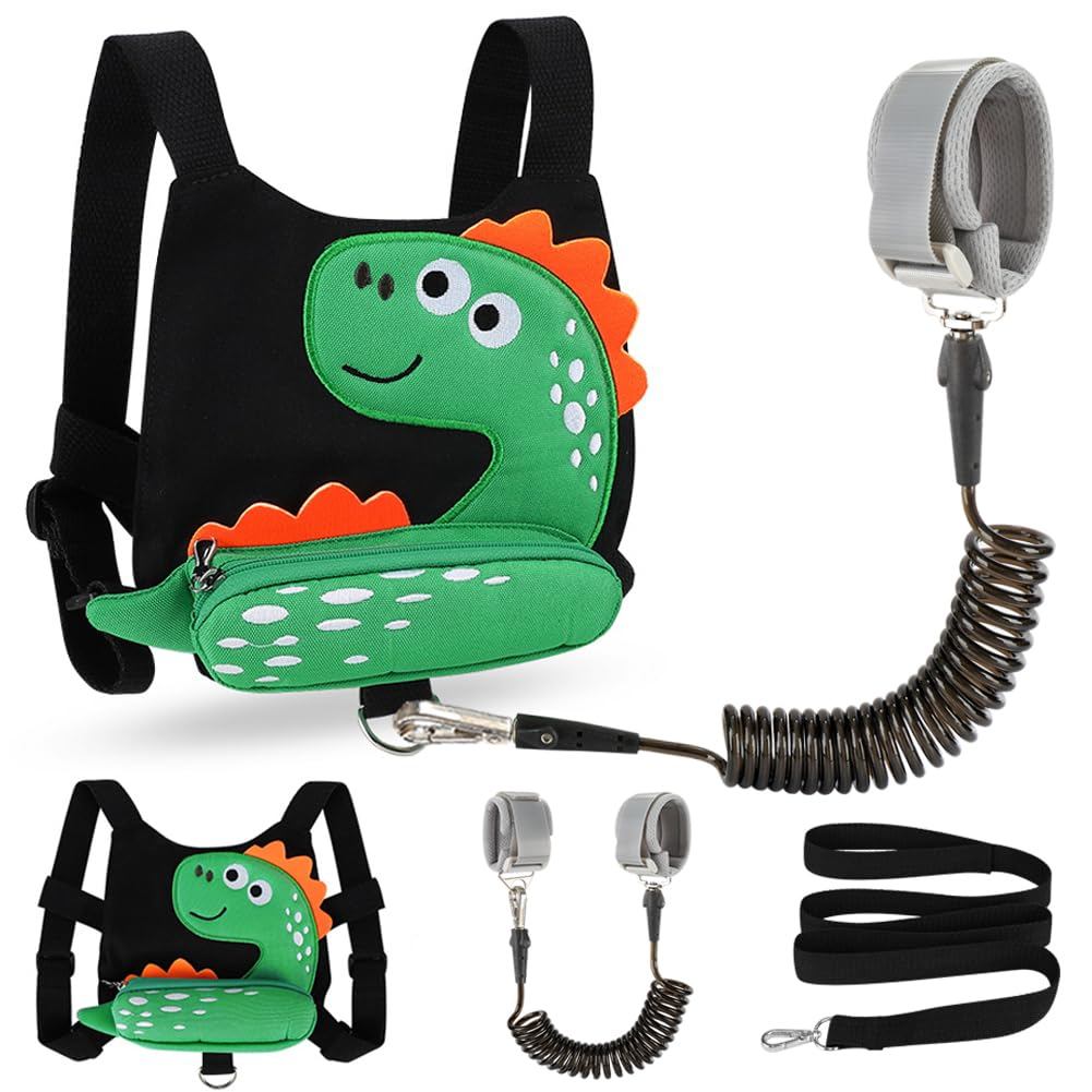 Review Coleira de Segurança para Crianças Accmor + Pulseira Anti-Perda, Coleira de Dinossauro Fofa para Crianças, Coleiras para: Vale a Pena em 2026?