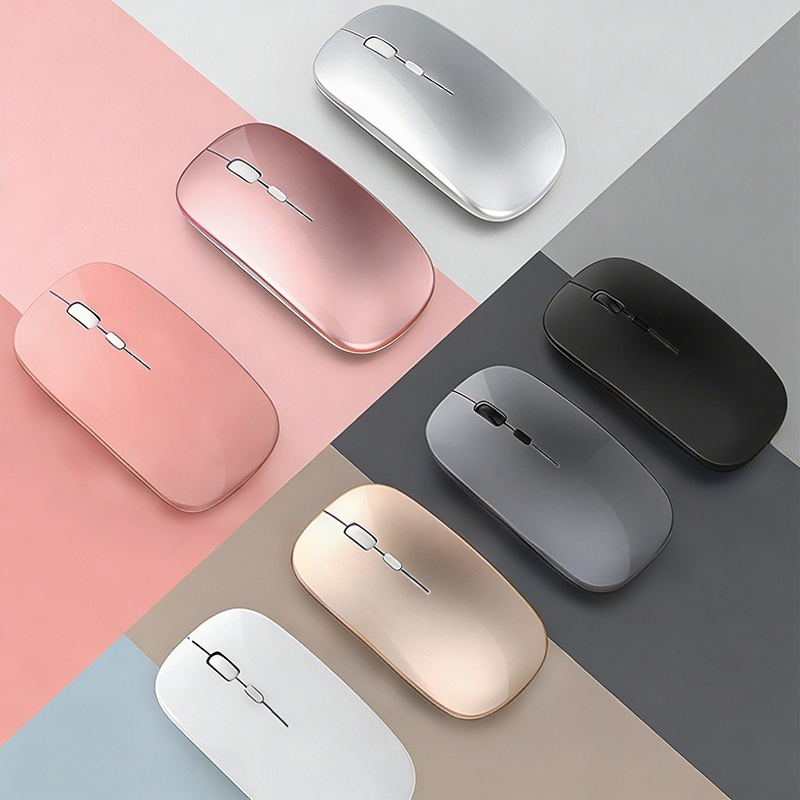 Review WIFI Bluetooth Dual Mode Recarregável Mouse Sem Fio Computador Mouse Sem Fio Ergonômico USB Mouse Mudo Pausa, Mouse RGB : Vale a Pena em 2026?