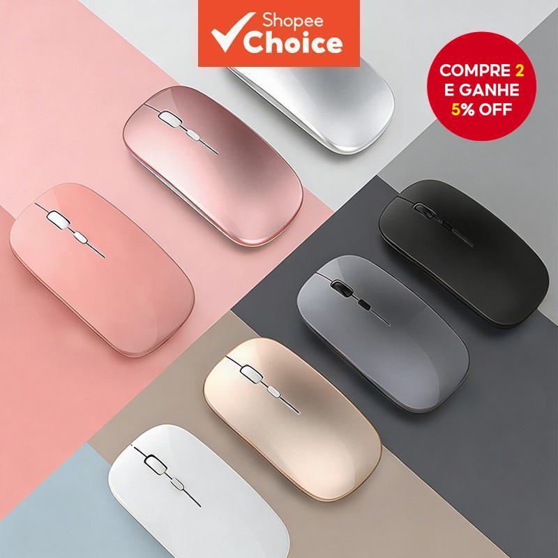 Review WIFI Bluetooth Dual Mode Recarregável Mouse Sem Fio Computador Mouse Sem Fio Ergonômico USB Mouse Mudo Pausa, Mouse RGB : Vale a Pena em 2026?