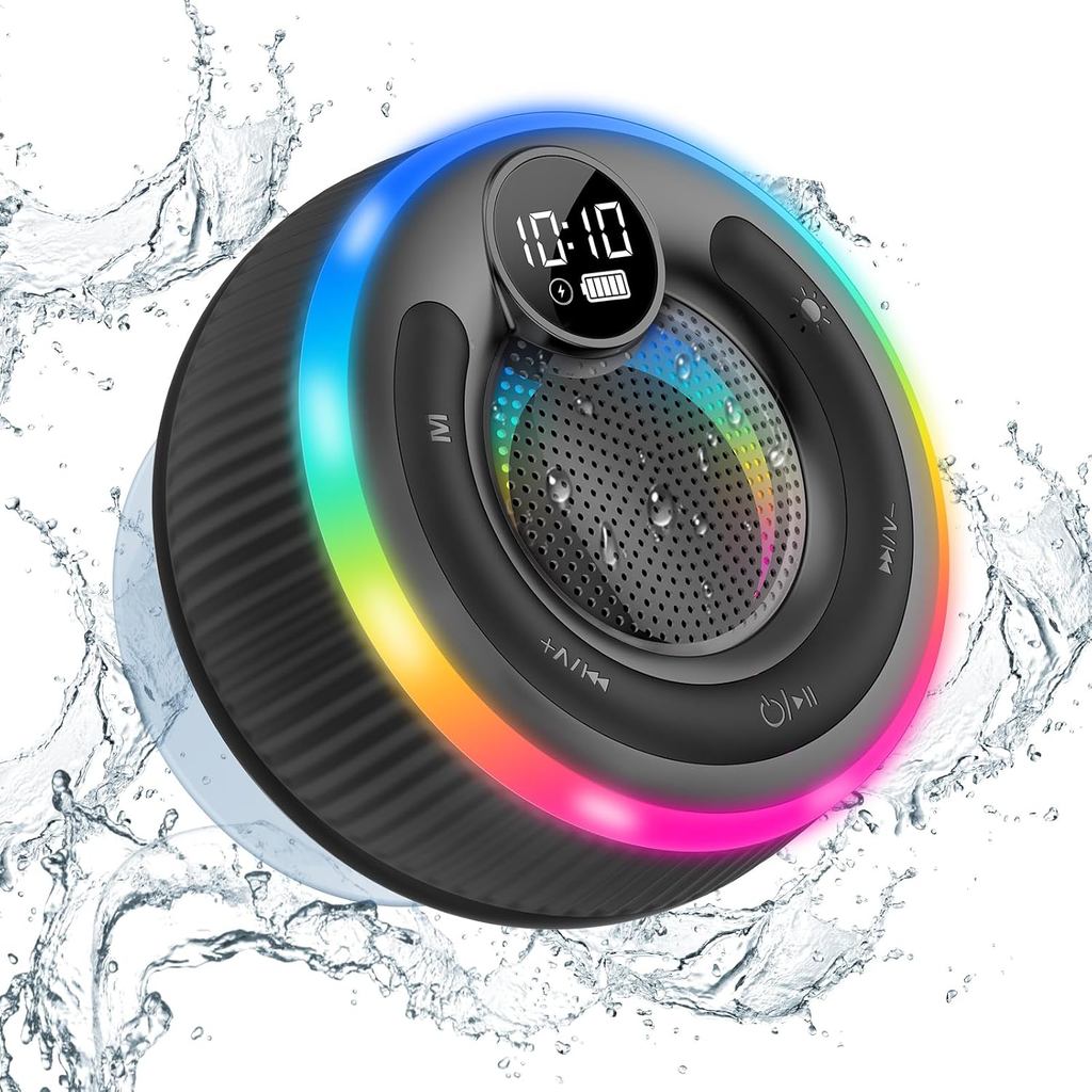 Review Caixa de Som Bluetooth, Caixa de Som para Chuveiro com Som Estéreo, Caixas de Som à Prova d'Água IPX7, Caixa de Som Port: Vale a Pena em 2026?