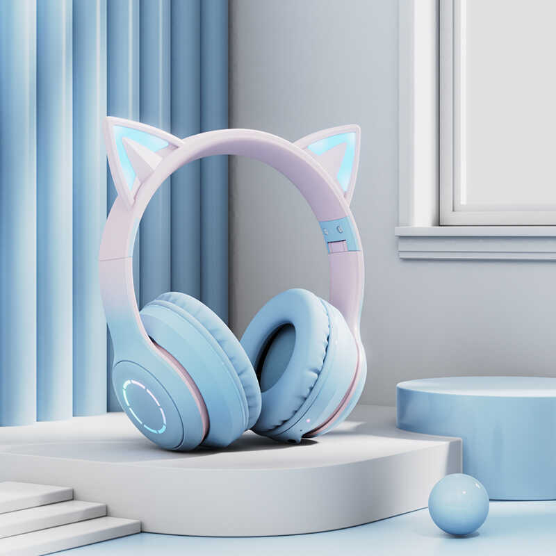 Review Sem fio luminoso bluetooth fone de ouvido gato fone de ouvido bluetooth jogo crianças fone de ouvido bluetooth: Vale a Pena em 2026?