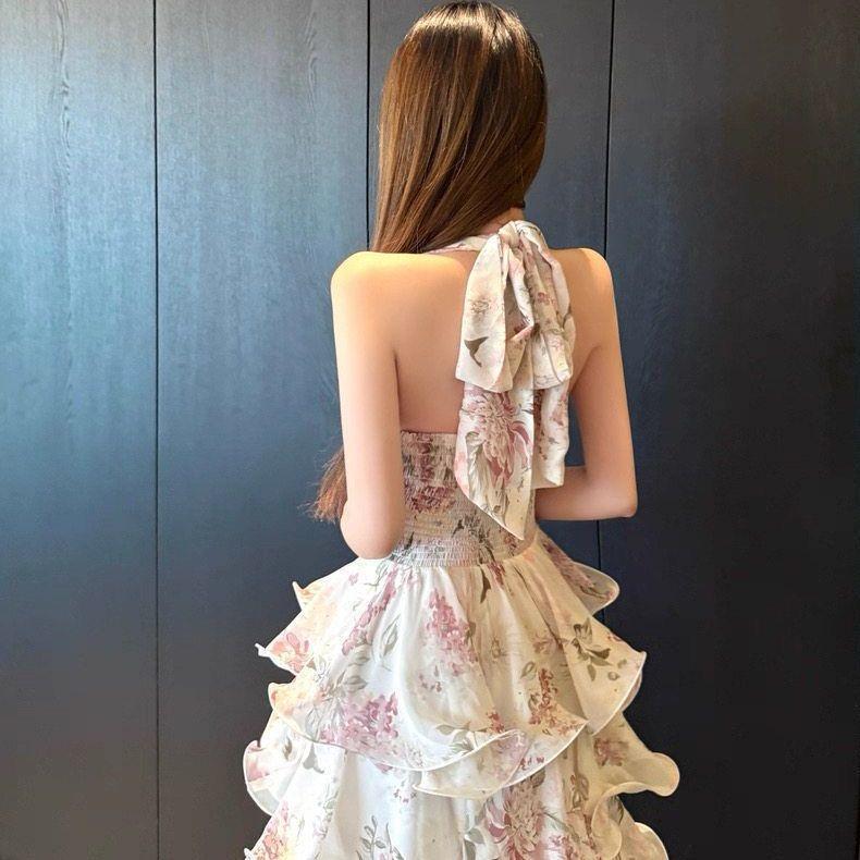 Review [Seckill por tempo limitado] Vestido francês estilo férias Floral halter halter halter feminino verão novo estilo Design: Vale a Pena em 2026?