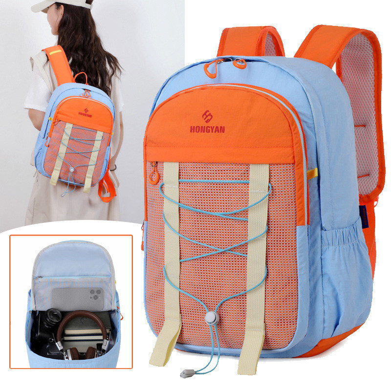 Review Nova moda náilon leve mochila dopamina contraste cor All-Match mochila de viagem grande capacidade mochila esportiva: Vale a Pena em 2026?
